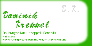 dominik kreppel business card